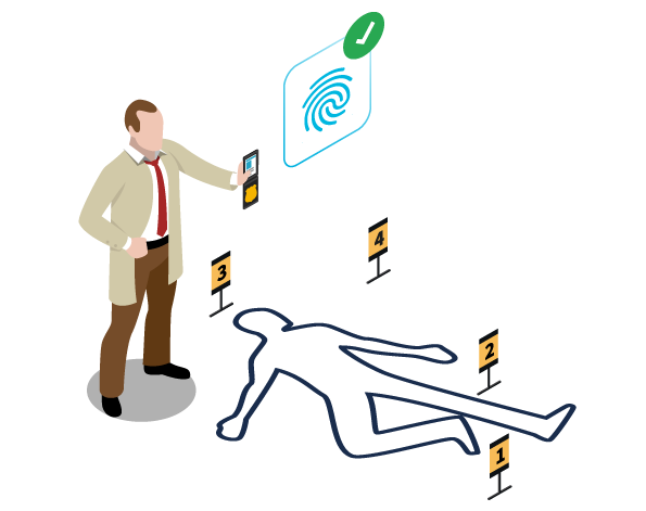 Identificación de huellas dactilares para investigación criminal 