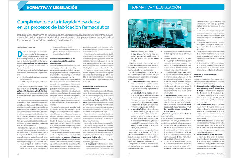 biometria en la industria farmacéutica